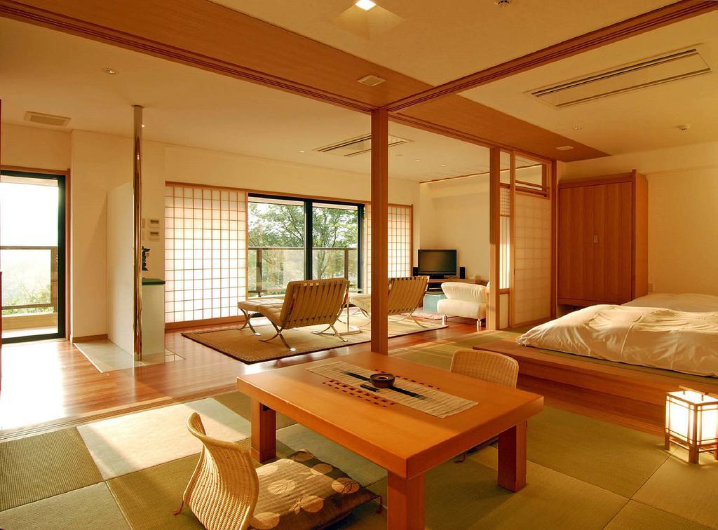 فندق هاكوني توكينوشيزوكو الغرفة الصورة A room at the Hoshinoya Kyoto